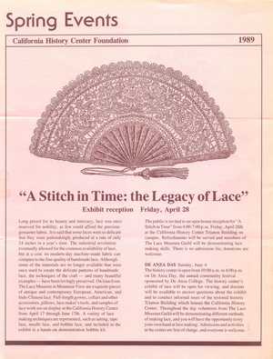 CHCF Events Spring 1989